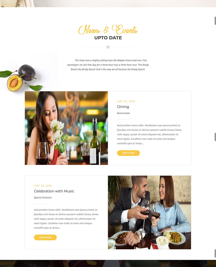 Rozario - Restaurant & Food WordPress Theme