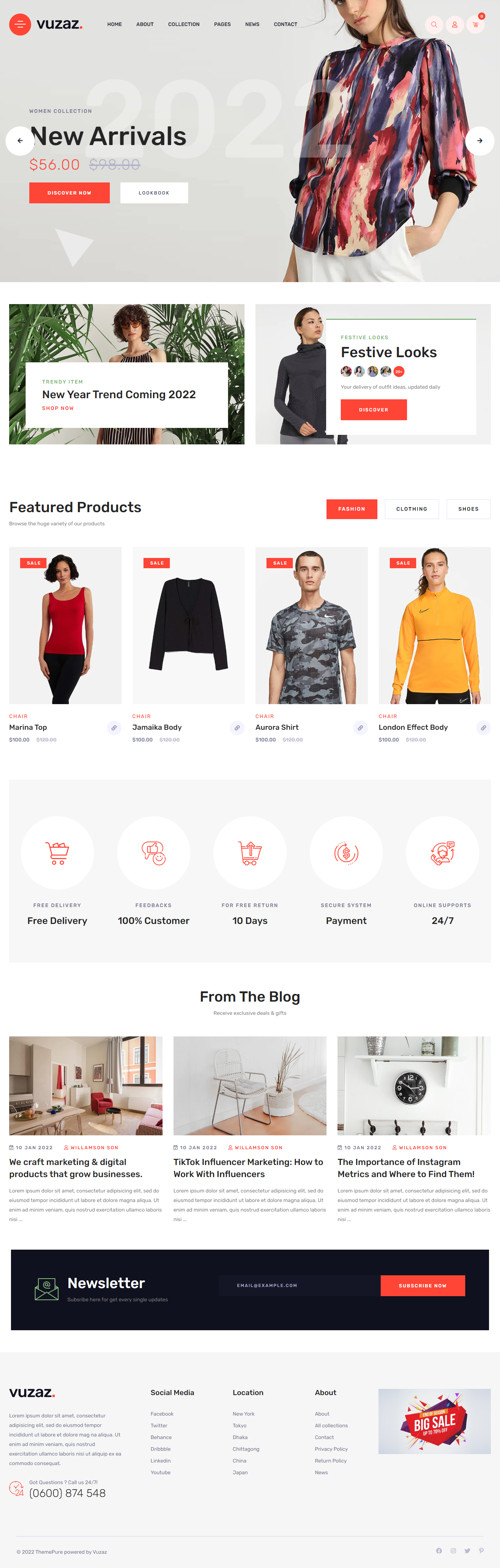 Vuzaz - Minimal eCommerce Shopify Theme