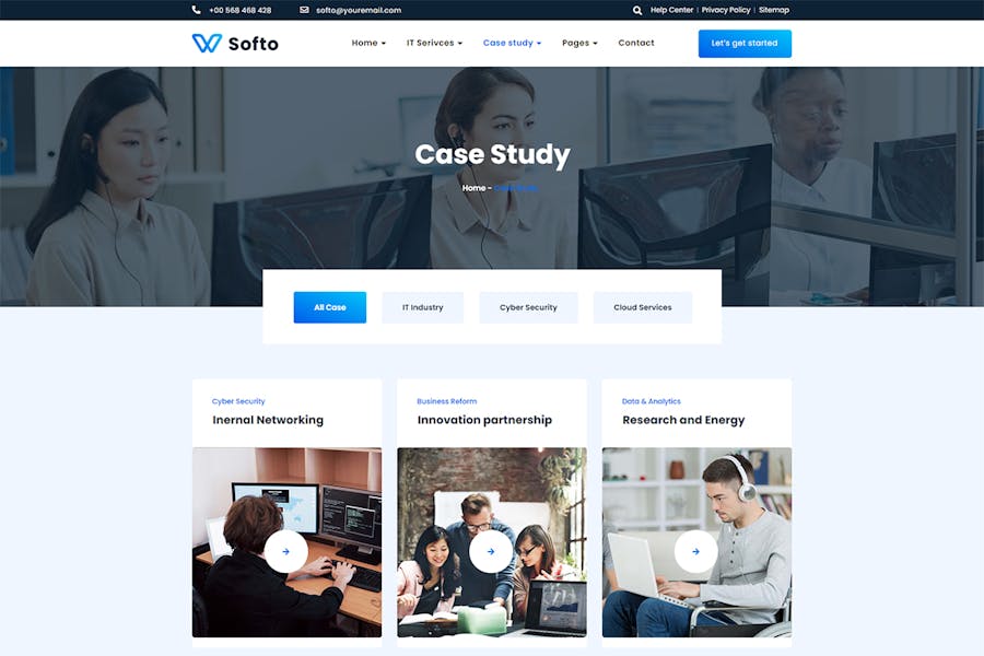 Softo - IT Solutions & Services WordPress Theme