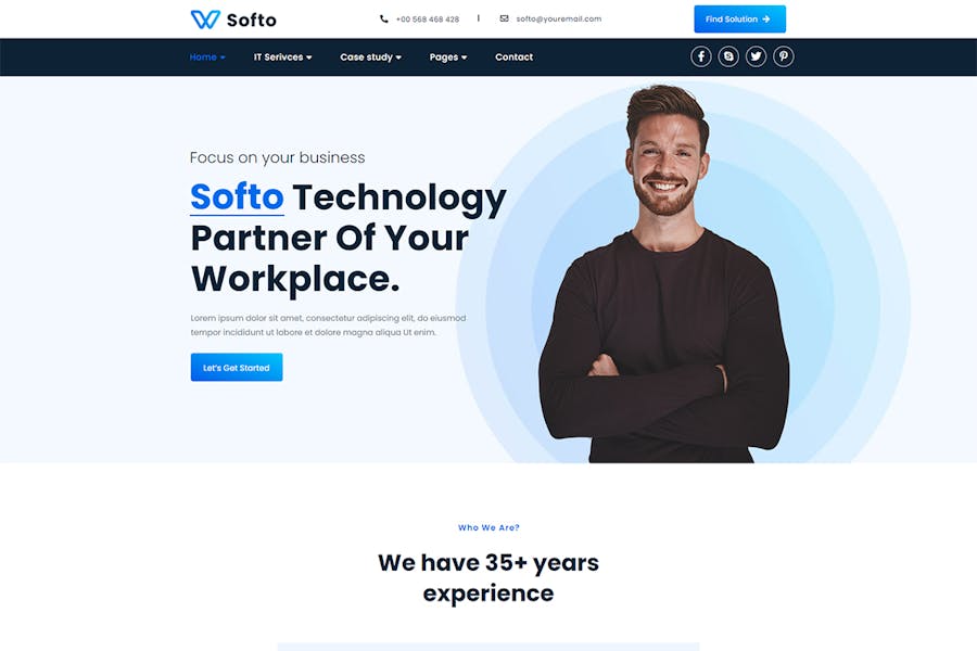 Softo - IT Solutions & Services WordPress Theme