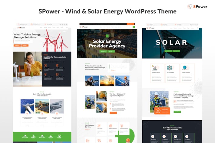 SPower - Wind & Solar Energy WordPress Theme