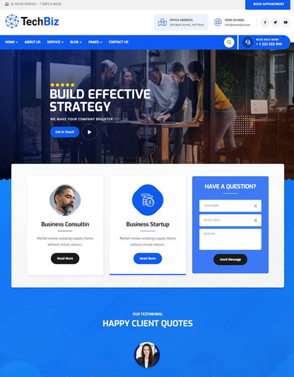 Techbiz - Multipurpose IT Solution Business Theme