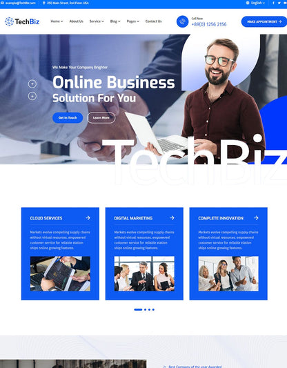 Techbiz - Multipurpose IT Solution Business Theme