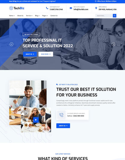 Techbiz - Multipurpose IT Solution Business Theme