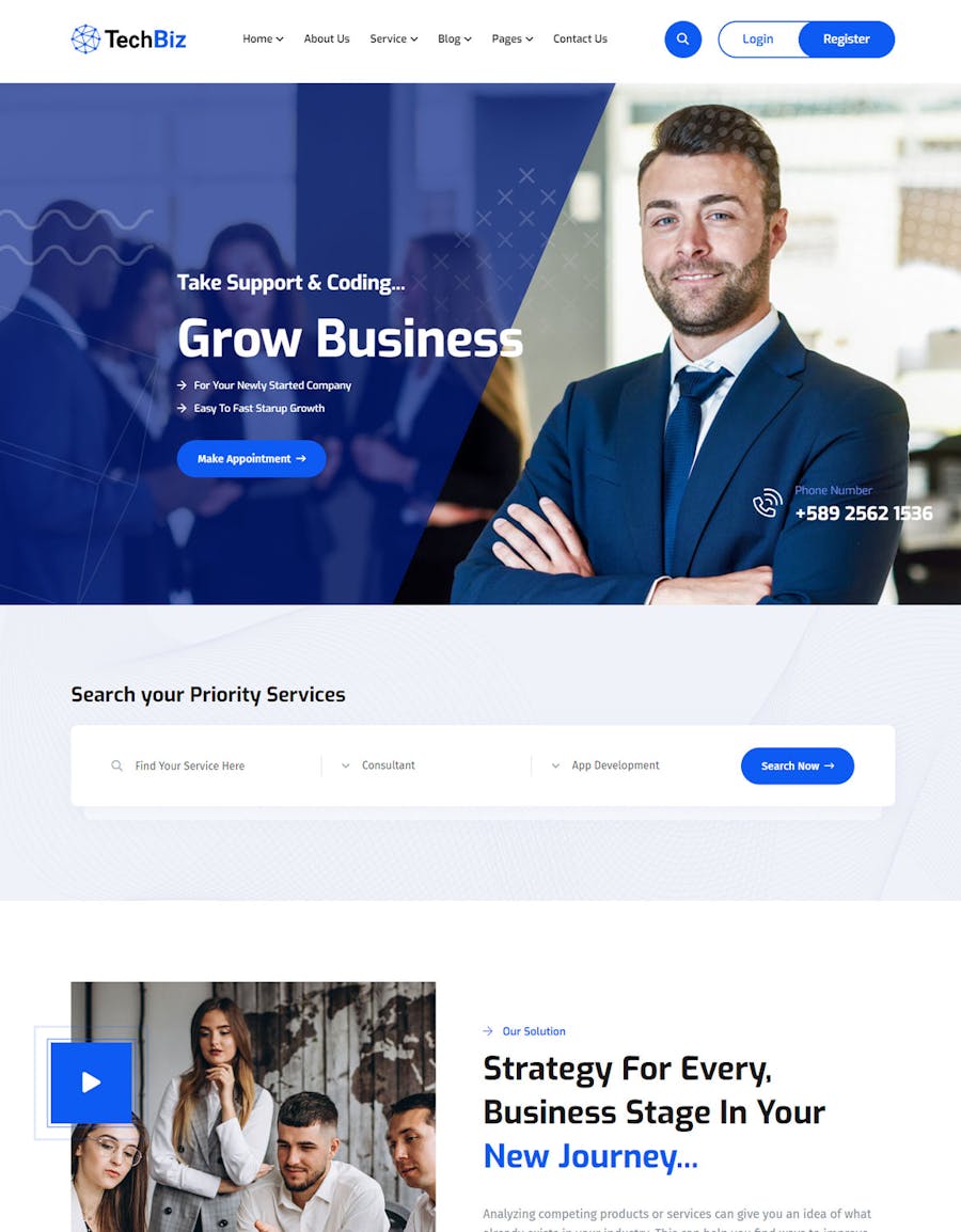 Techbiz - Multipurpose IT Solution Business Theme