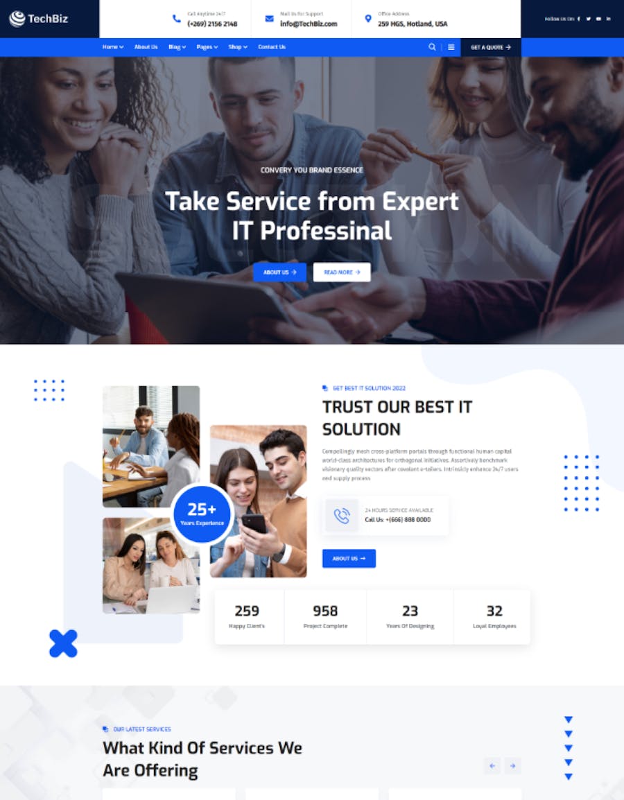 Techbiz - Multipurpose IT Solution Business Theme