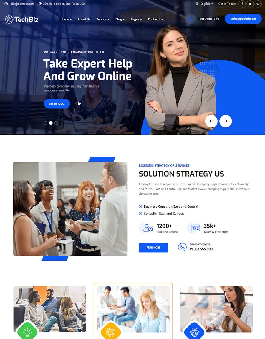 Techbiz - Multipurpose IT Solution Business Theme