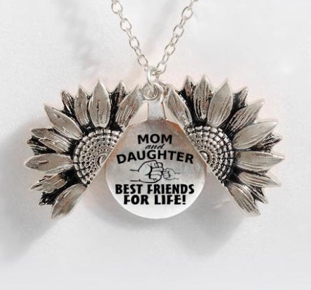 Sunflower Double-layer Lettering Necklace - TodorDigital