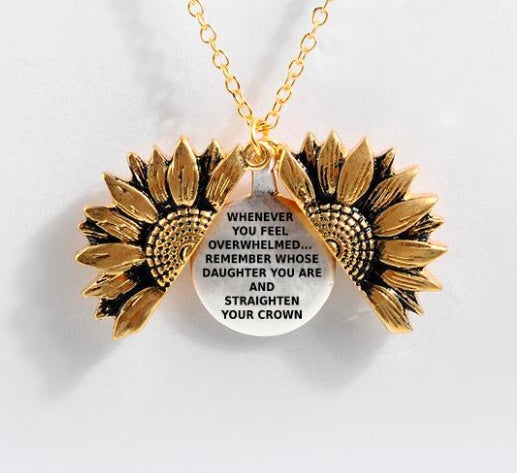 Sunflower Double-layer Lettering Necklace - TodorDigital