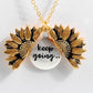 Sunflower Double-layer Lettering Necklace - TodorDigital