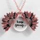 Sunflower Double-layer Lettering Necklace - TodorDigital