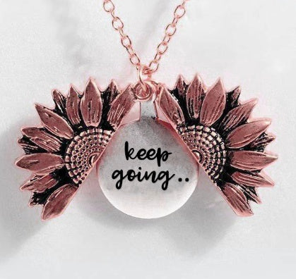 Sunflower Double-layer Lettering Necklace - TodorDigital