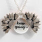 Sunflower Double-layer Lettering Necklace - TodorDigital