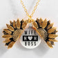 Sunflower Double-layer Lettering Necklace - TodorDigital