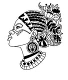 African Woman Svg File - African Ethnic People Clipart - Black Woman Cut File