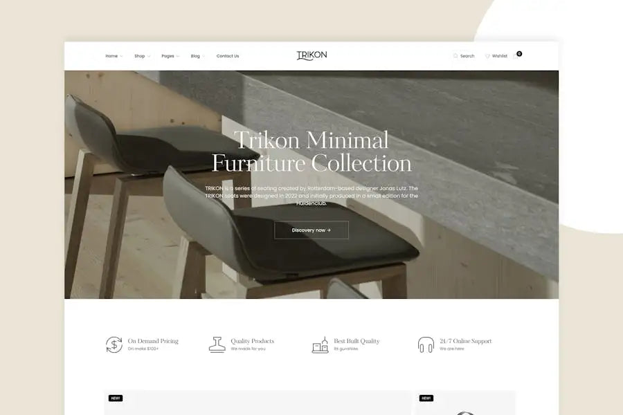 Trikon - Multipurpose Furniture WooCommerce Theme