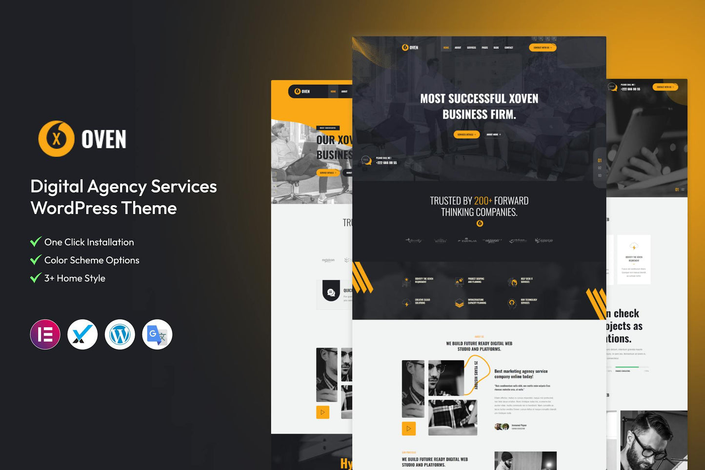 Xoven - Digital Agency Services WordPress Theme