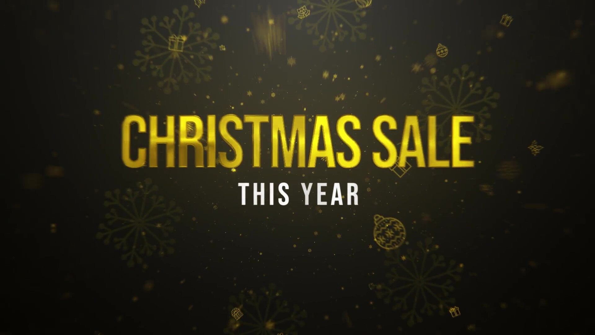 Christmas sale video promo After effects template for Websites and Social networks