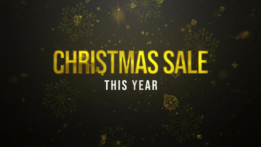 Christmas sale video promo After effects template for Websites and Social networks