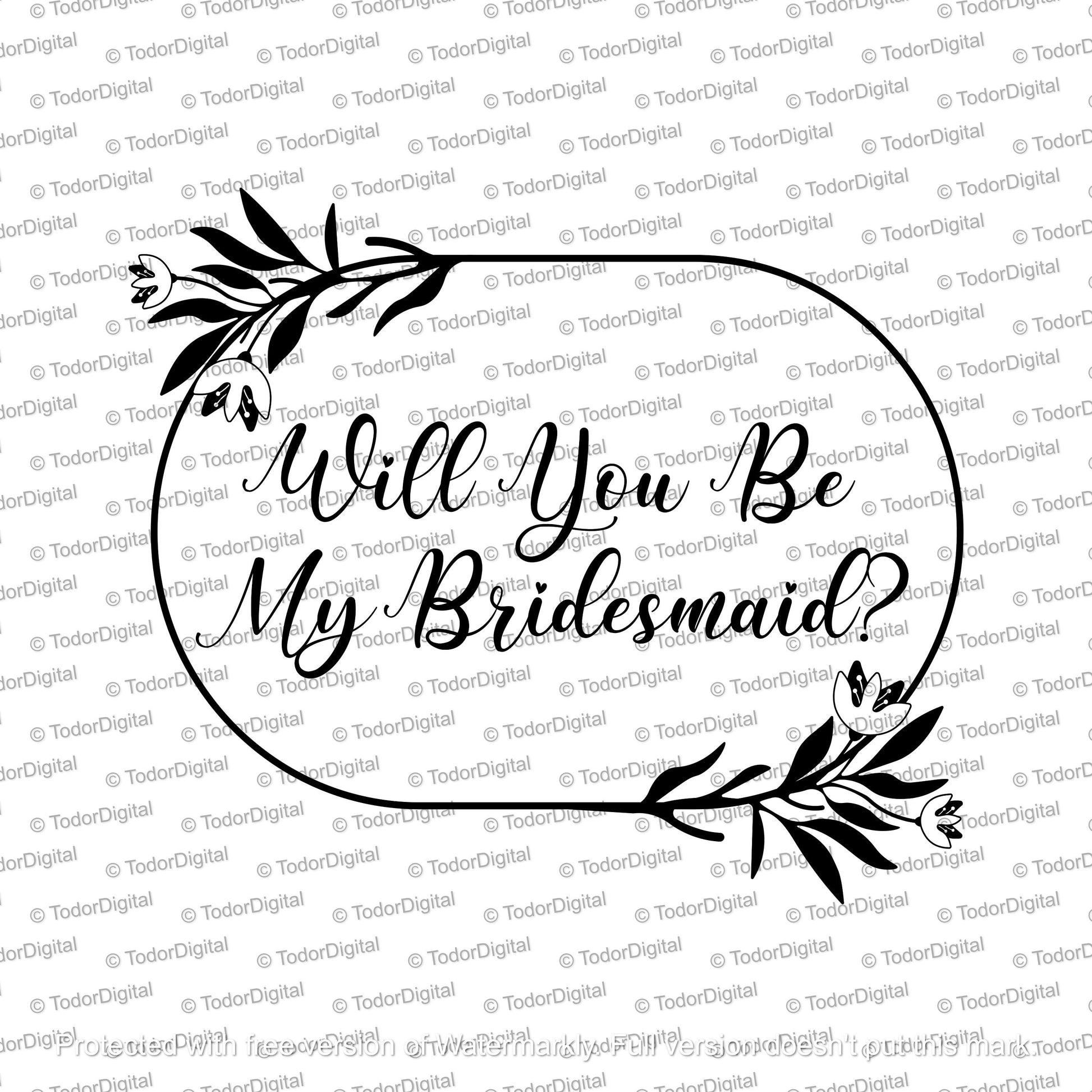 Will You Be My Bridesmaid Svg, Bridesmaid Svg, Bridesmaid Clipart, Bridesmaid png, Bridesmaid Vector, Bridesmaid Cricut, SVG, DXF, PNG