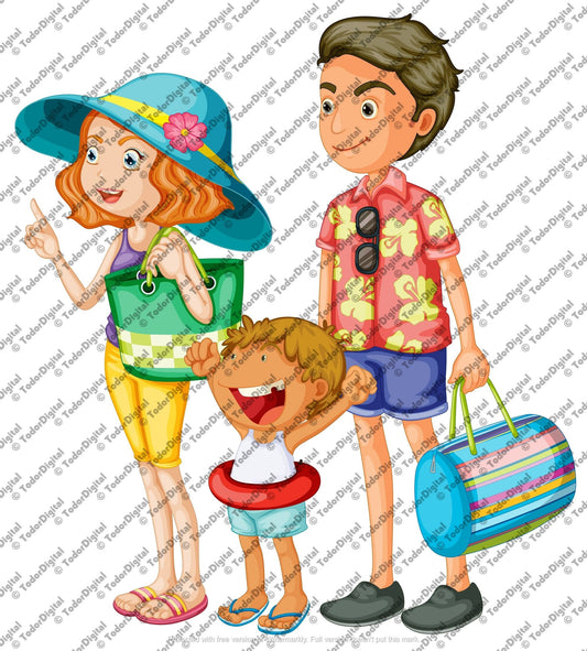 Family Travel Svg File, Family Travel Svg Design, Family Trip Clipart, Vector Graphics. SVG DXF PNG