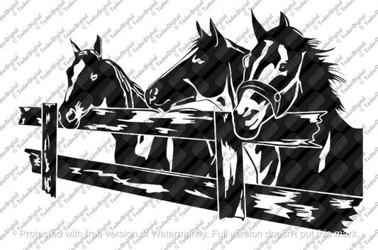 Horses Svg File, Horses Clipart, Farm Animals Svg Design, Animals Png, Horse Cut File, Horses Vector Graphics.