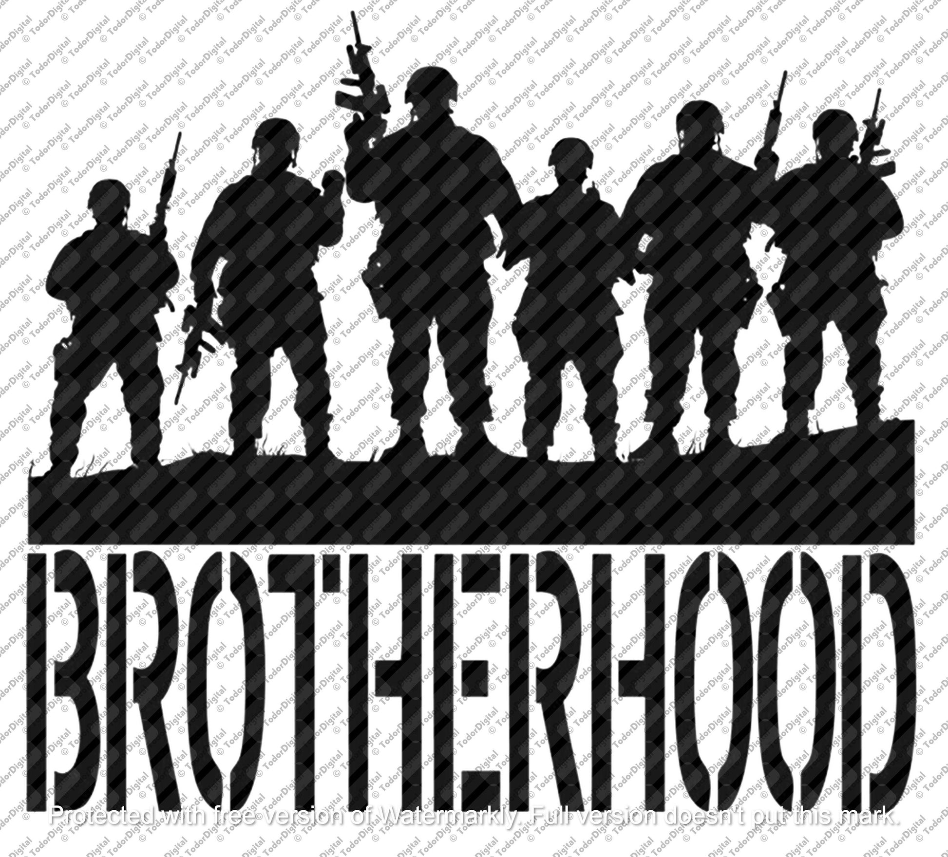 Brotherhood Svg File, Army Svg, Usa Army Clipart, Military Svg Design, Brotherhood Design Vector Graphics