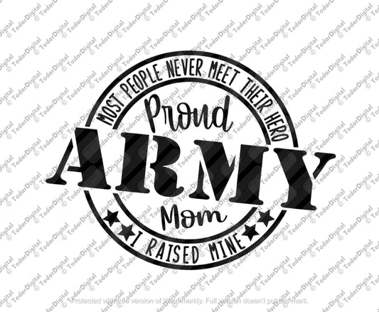 Proud Army Mom Svg File, Army Mom Svg Design, Usa Army Mom Clipart, Army Mom Vector Graphics.