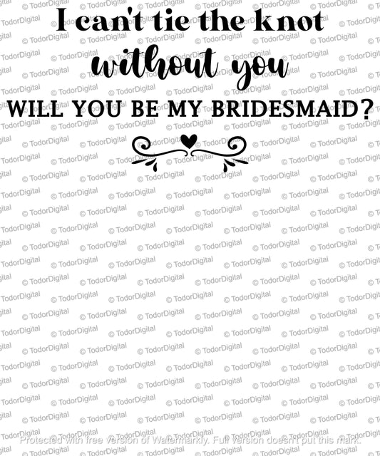 Will You Be My Bridesmaid Svg, Bridesmaid Svg, Bridesmaid Clipart, Bridesmaid png, Bridesmaid Vector, Bridesmaid Cricut, SVG, DXF, PNG