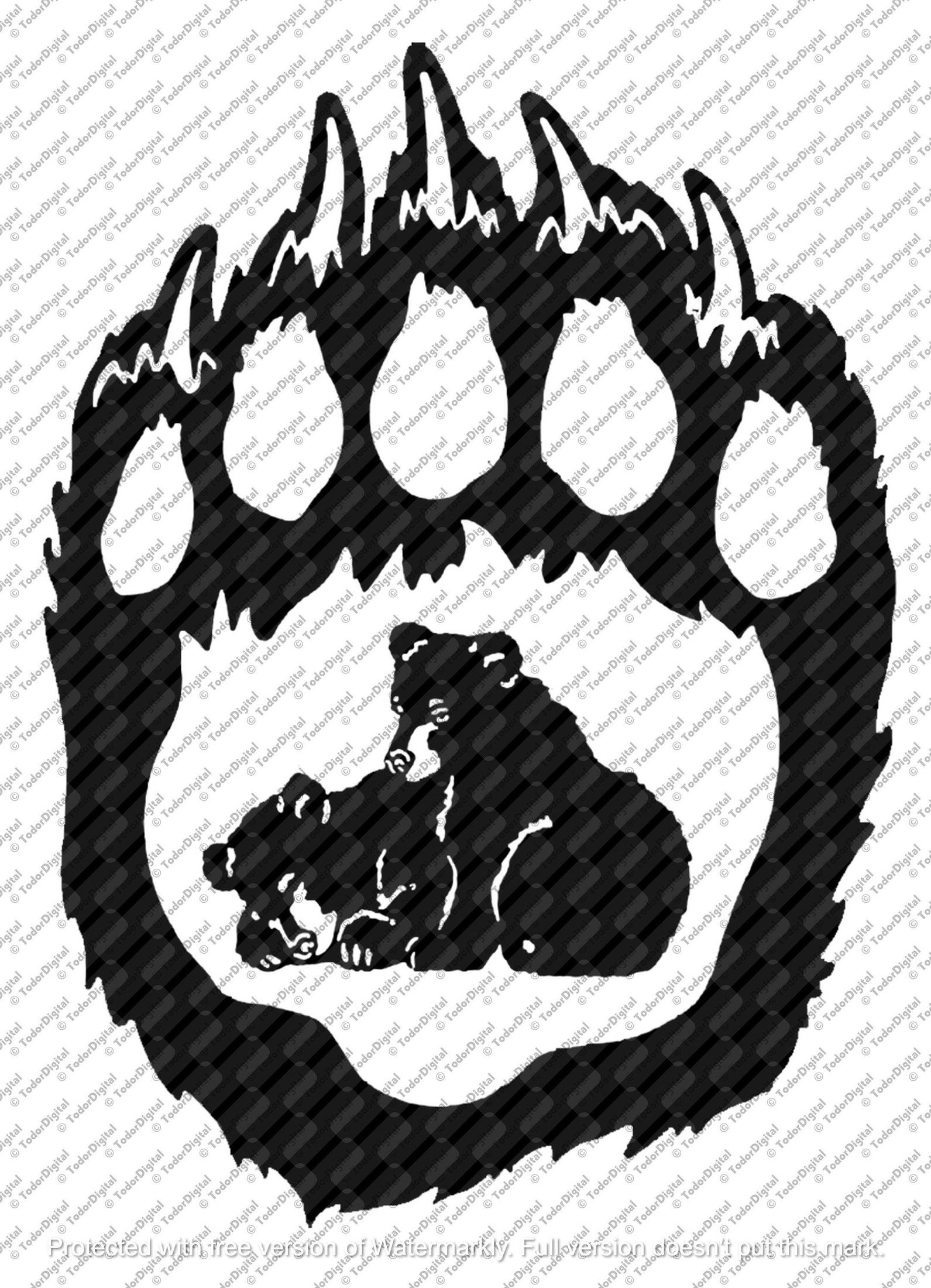 Bear Cubs Svg File - Bear Cubs Clipart - Animals Cut File - Wild Animals Vector Graphics - Svg For Cricut - Svg For Silhouette - DXF - EPS