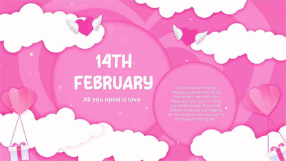 Heart Wings Theme, Valentines Day Slideshow, After effects Template, Video Edit Template For Valentine's day, Video design, Video Template