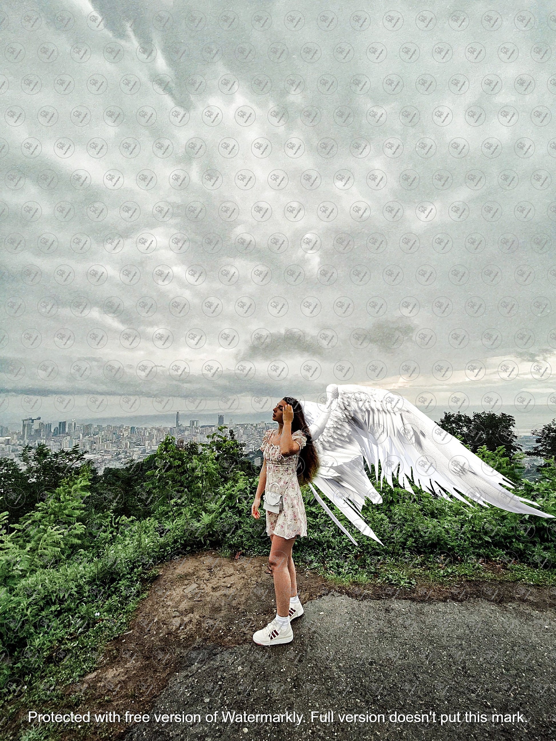 Realistic White Angel Wings Photoshop Graphic, photoshop overlay, angel wings Png, transparent wings, wings overlay, angel wing overlays