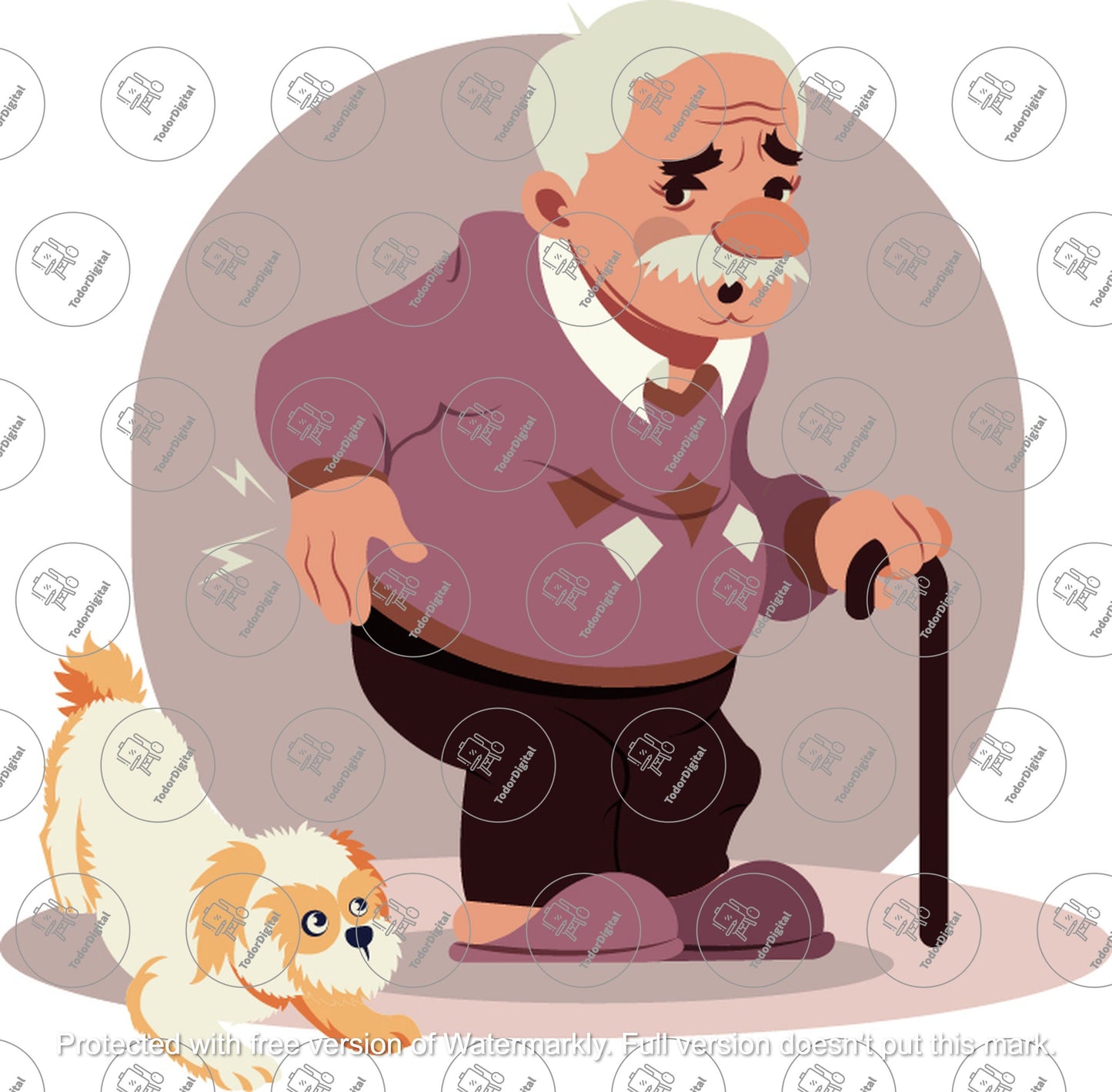 Elderly Bundle SVG, EPS, AI, Elderly With Animals Svg, Elderly With Cane Svg, Elderly Clipart, Elderly Thirts Design, Elderly Png Files