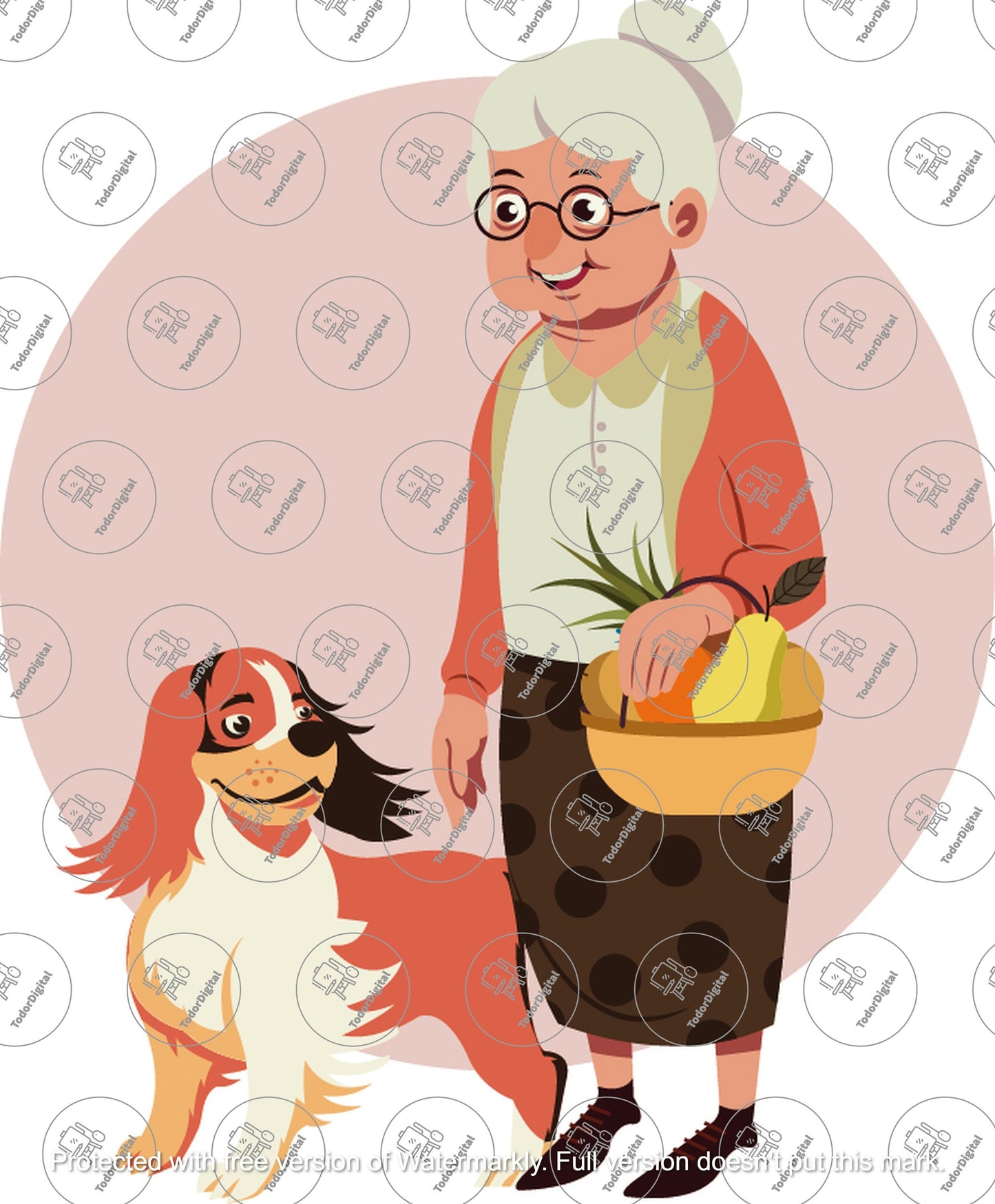 Elderly Bundle SVG, EPS, AI, Elderly With Animals Svg, Elderly With Cane Svg, Elderly Clipart, Elderly Thirts Design, Elderly Png Files