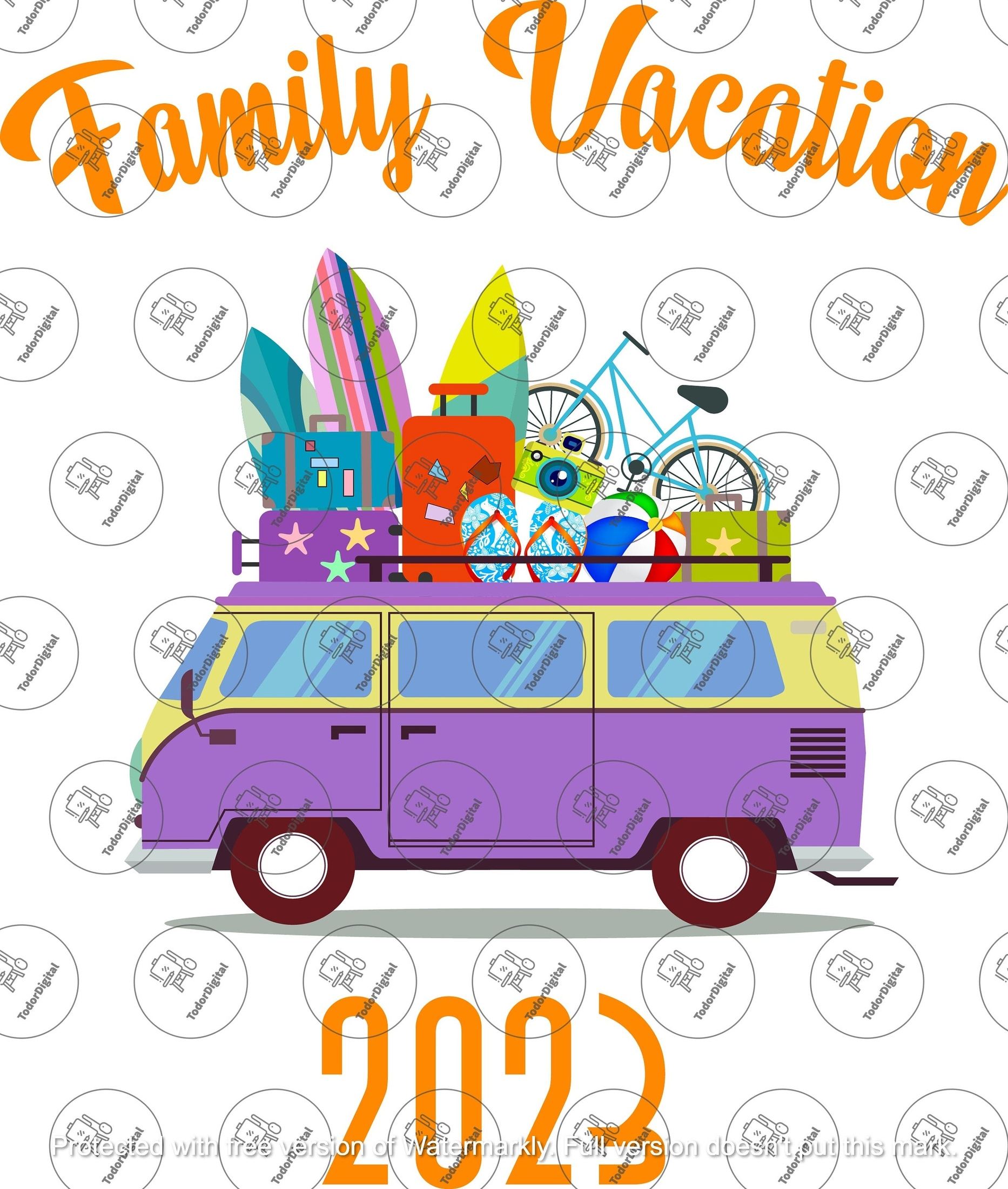 Family Vacation Svg File, Vacation 2023 SVG design, Family Trip Clipart, Vector Graphics.