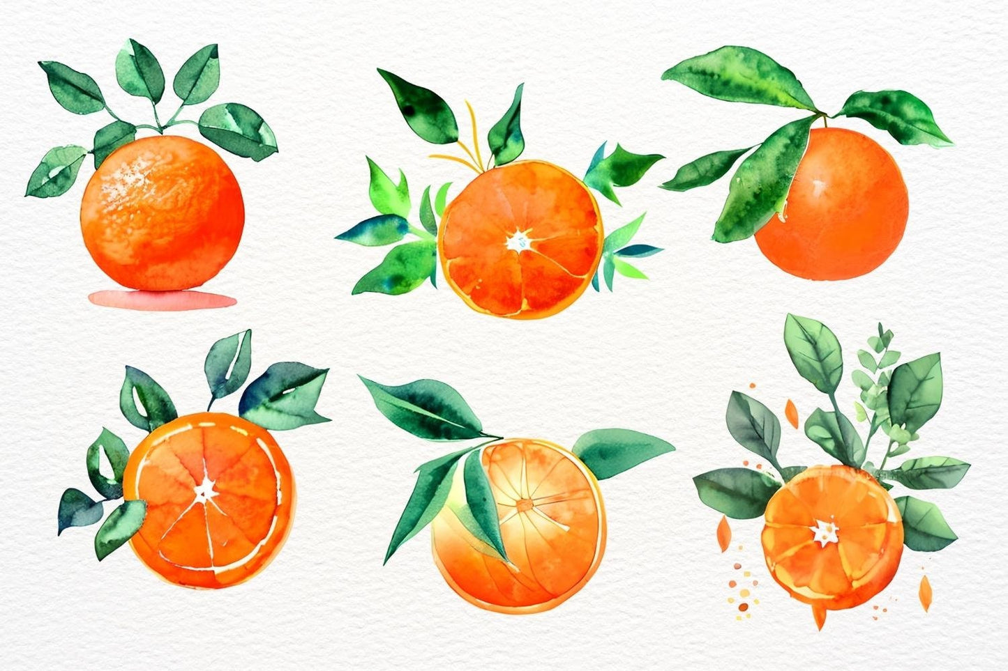 Watercolor Oranges Sublimation, Orange Flowers, Watercolor Tangerine Clipart, Citrus clipart, Citrus Sublimation, Transparent Background