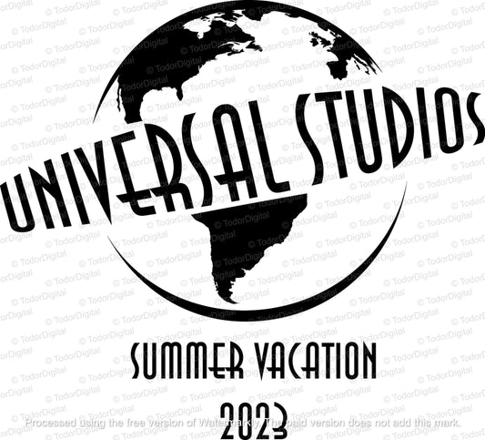 Universal Studios, Summer Vacation Svg File, Vacation 2023 SVG design, Summer Trip Clipart, Vector Graphics, Universal Studio svg, Travel